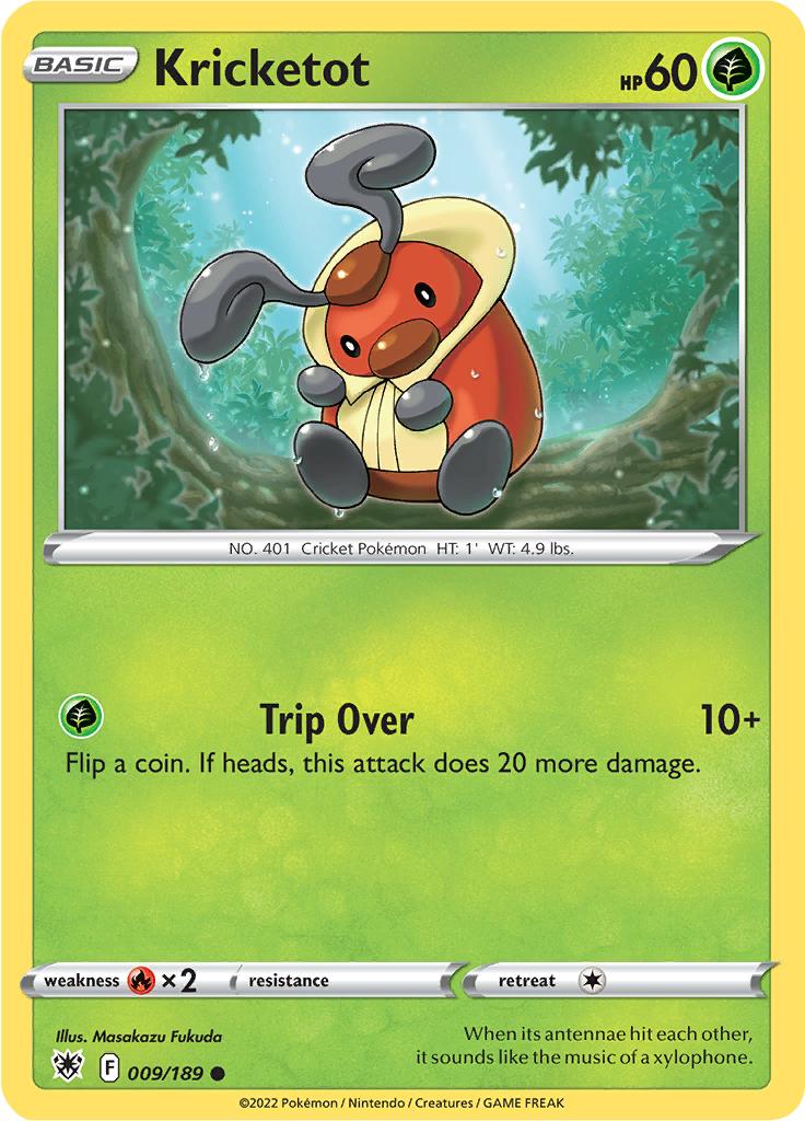 Pokémon-kaart Kricketot 009/189 Common uit de set Astral Radiance Hauptbild