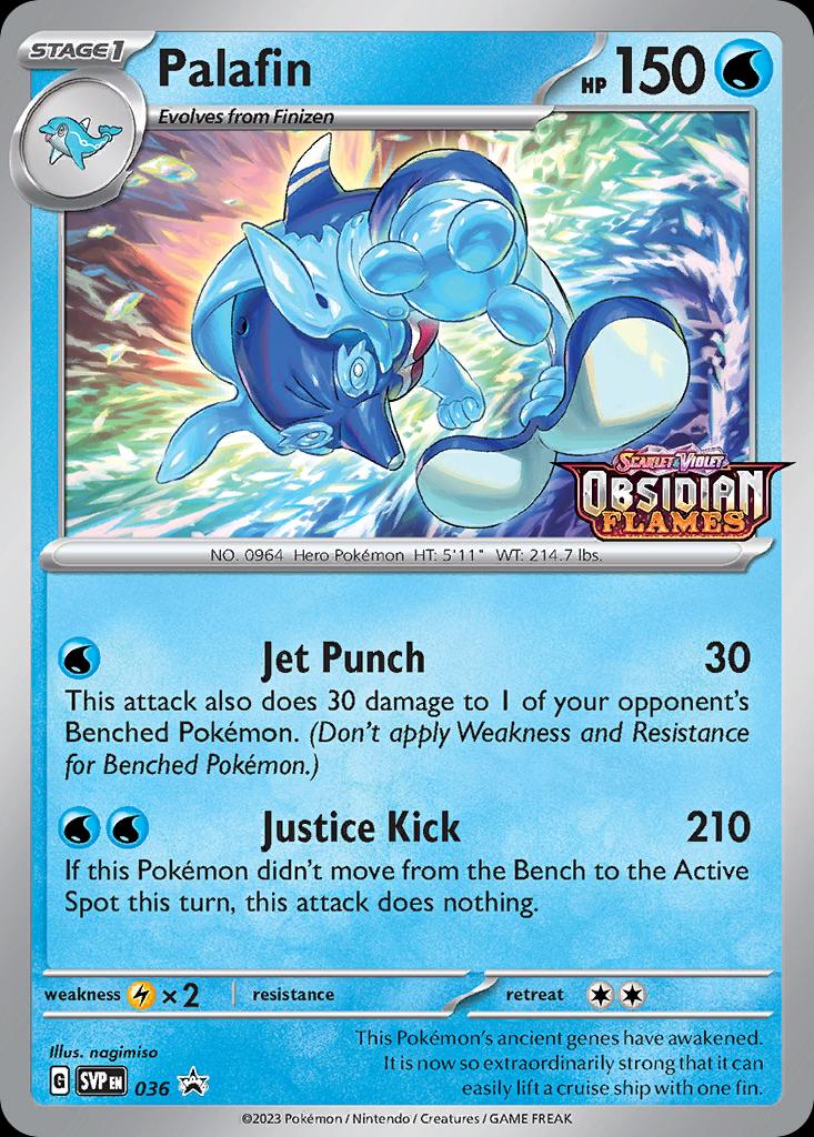 Pokémon-kaart Palafin SVP 036 Promo uit de set SV Black Star Promos