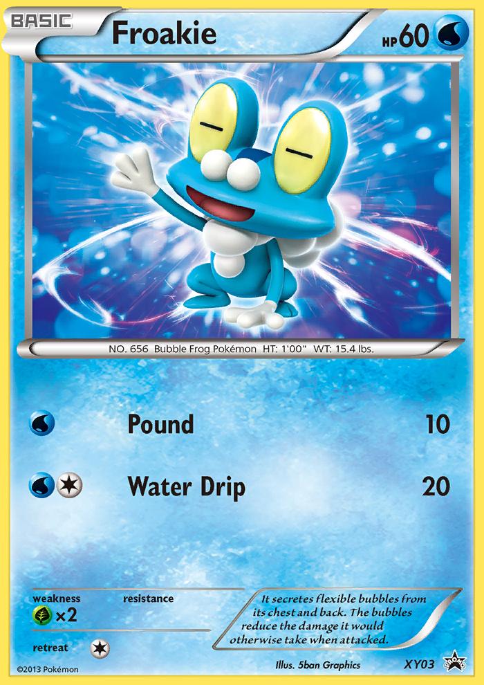 Pokémon-kaart Froakie XY03 Oversized uit de set XY Black Star Promos Hoofdafbeelding