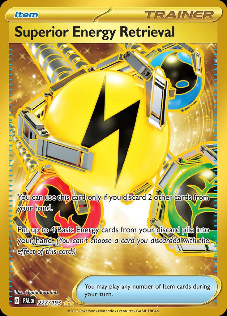 Pokémon-kaart Superior Energy Retrieval 277/193 Secret Rare uit de set Paldea Evolved