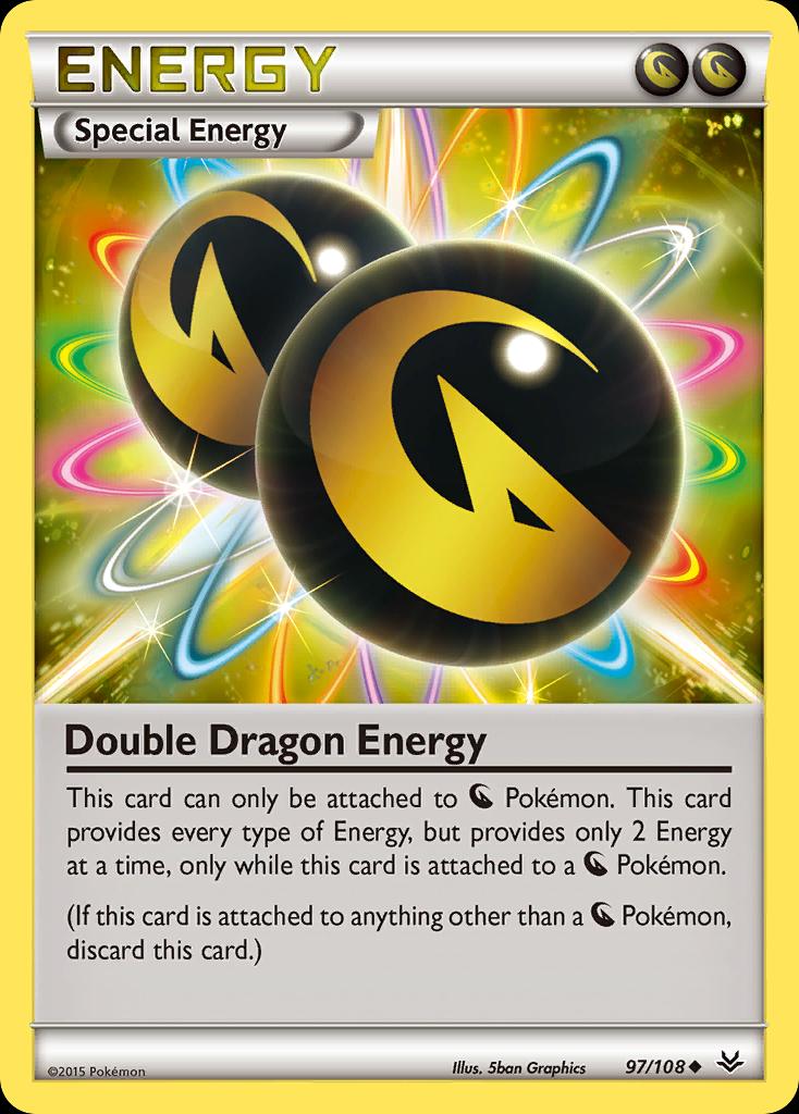 Pokémon-kaart Double Dragon Energy 97/108 Uncommon uit de set Roaring Skies