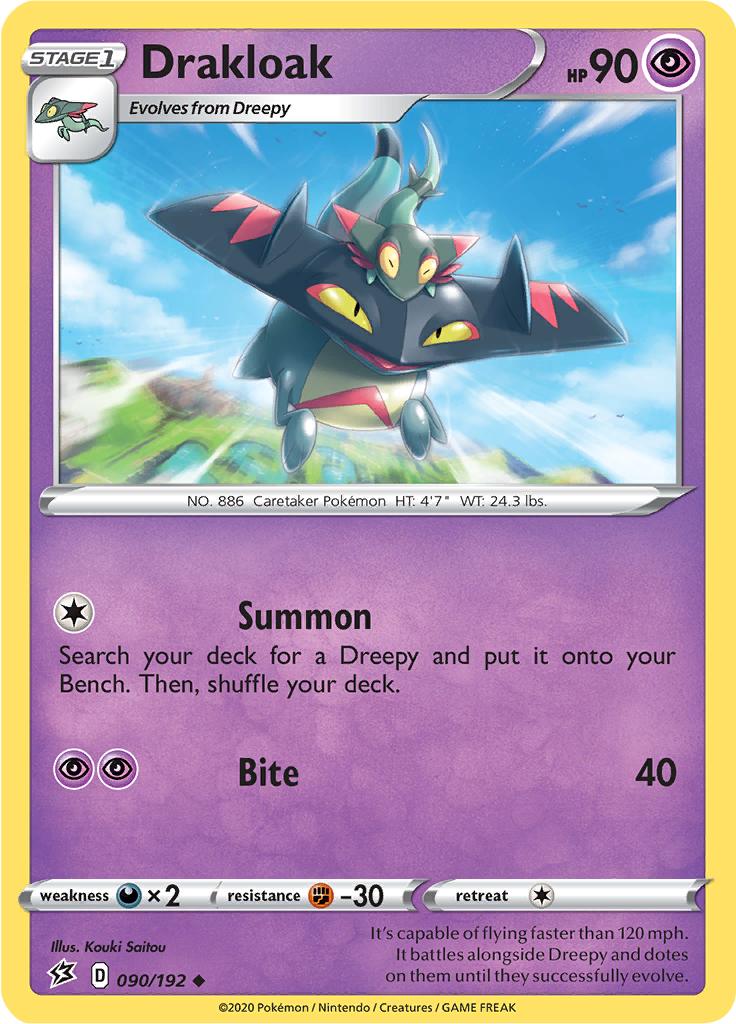 Pokémon-kaart Drakloak 090/192 Uncommon uit de set Rebel Clash Imagen principal del producto