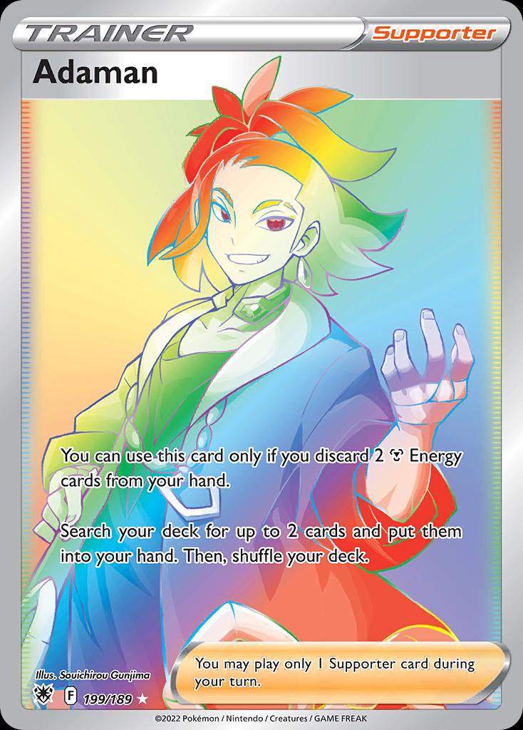 Pokémon-kaart Adaman 199/189 Secret Rare uit de set Astral Radiance Image principale du produit
