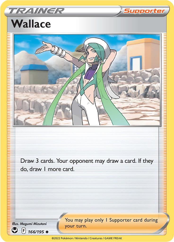 Pokémon-kaart Wallace 166/195 Uncommon uit de set Silver Tempest