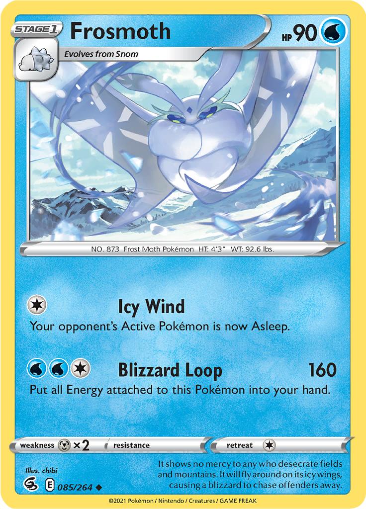 Pokémon-kaart Frosmoth 085/264 Uncommon uit de set Fusion Strike