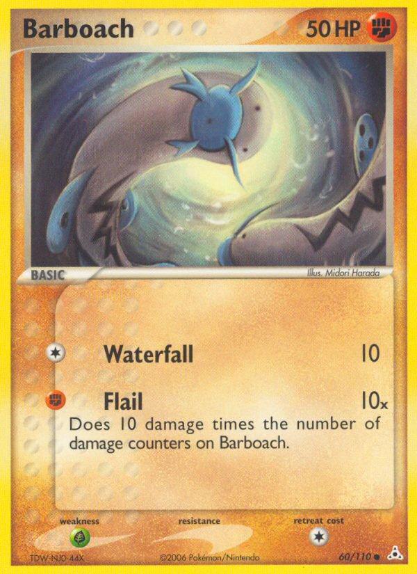 Pokémon-kaart Barboach 60/110 Common uit de set EX Holon Phantoms Hoofdafbeelding