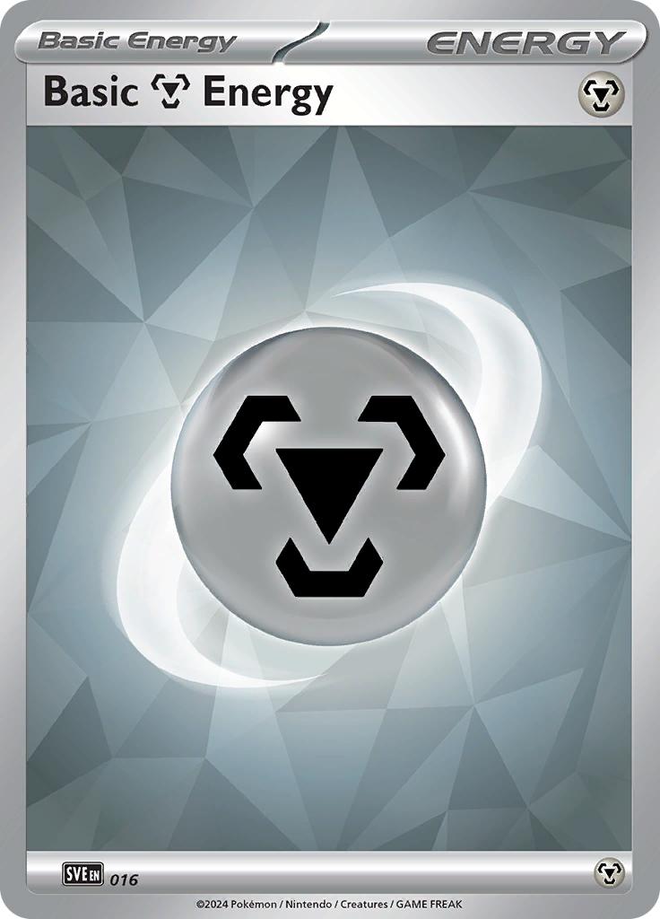 Pokémon-kaart Basic Metal Energy SVE 016 Common uit de set Scarlet & Violet Energies