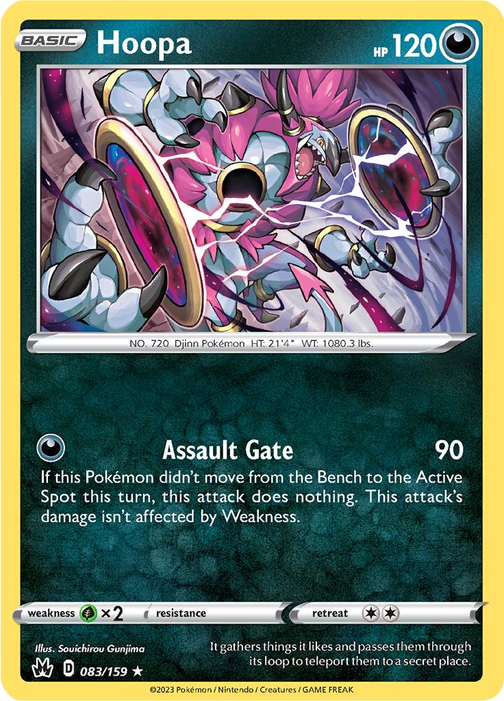 Pokémon-kaart Hoopa 083/159 Holo Rare uit de set Crown Zenith Main image