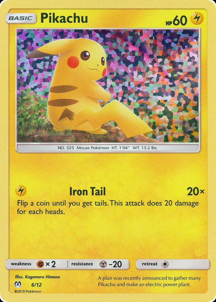 Pokémon-kaart Pikachu 6/12 Promo uit de set McDonald's Collection 2019