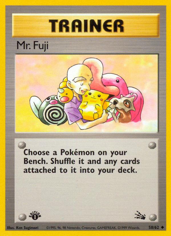 Pokémon-kaart Mr. Fuji 58/62 Uncommon uit de set Fossil Hoofdafbeelding