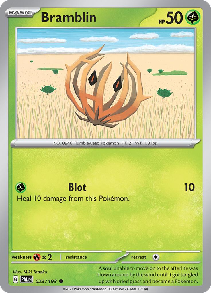 Pokémon-kaart Bramblin 023/193 Common uit de set Paldea Evolved Imagen principal del producto