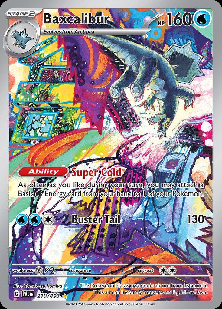 Pokémon-kaart Baxcalibur 210/193 Illustration Rare uit de set Paldea Evolved Main image