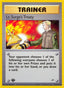 Pokémon-kaart Lt. Surge's Treaty 112/132 Uncommon uit de set Gym Heroes