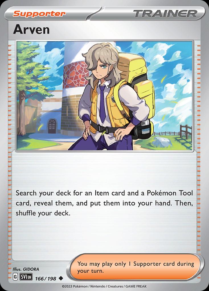 Pokémon-kaart Arven 166/198 Promo uit de set Scarlet & Violet
