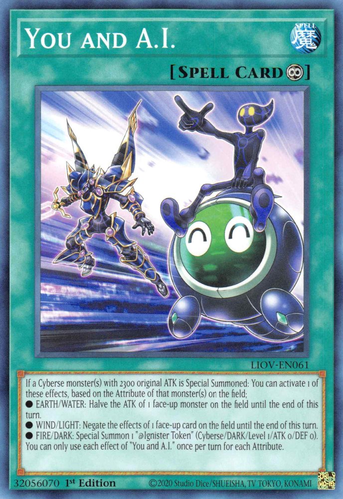 Yu-Gi-Oh!-kaart You and A.I. LIOV-EN061 Common uit Lightning Overdrive Immagine principale del prodotto