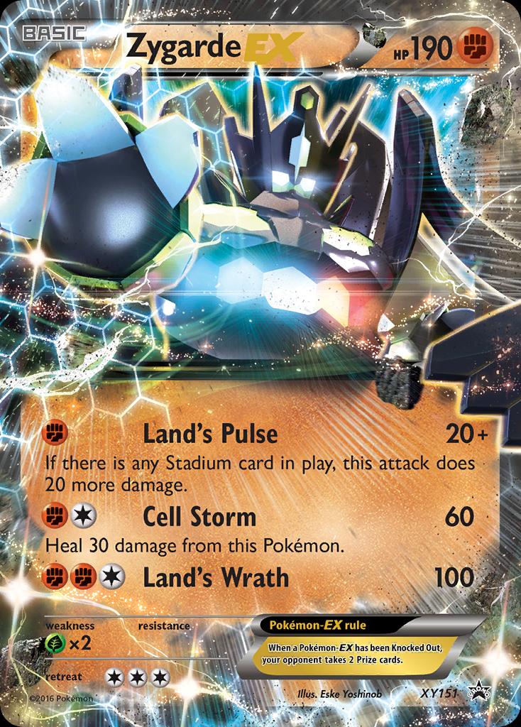 Pokémon-kaart Zygarde-EX XY151 Promo uit de set XY Black Star Promos Image principale du produit