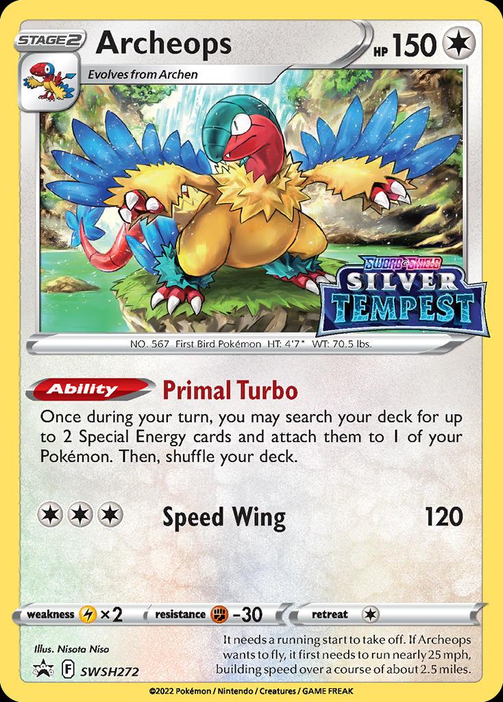Pokémon-kaart Archeops SWSH272 Promo uit de set SWSH Black Star Promos