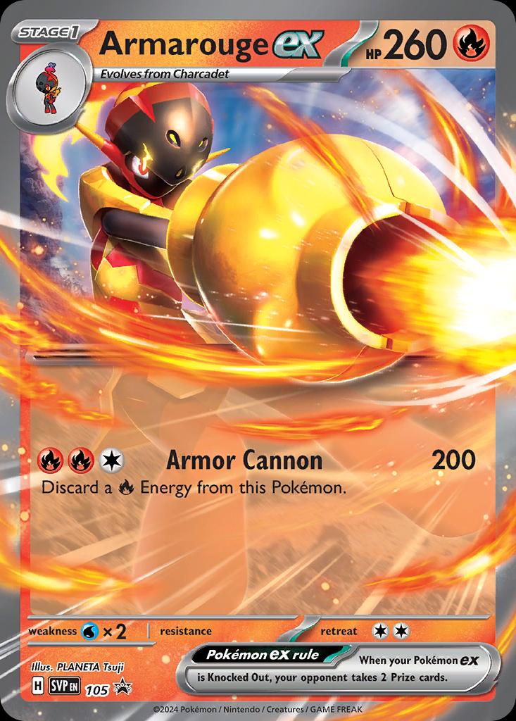 Pokémon-kaart Armarouge ex 105 promo uit de set Battle Academy 2024 Main image