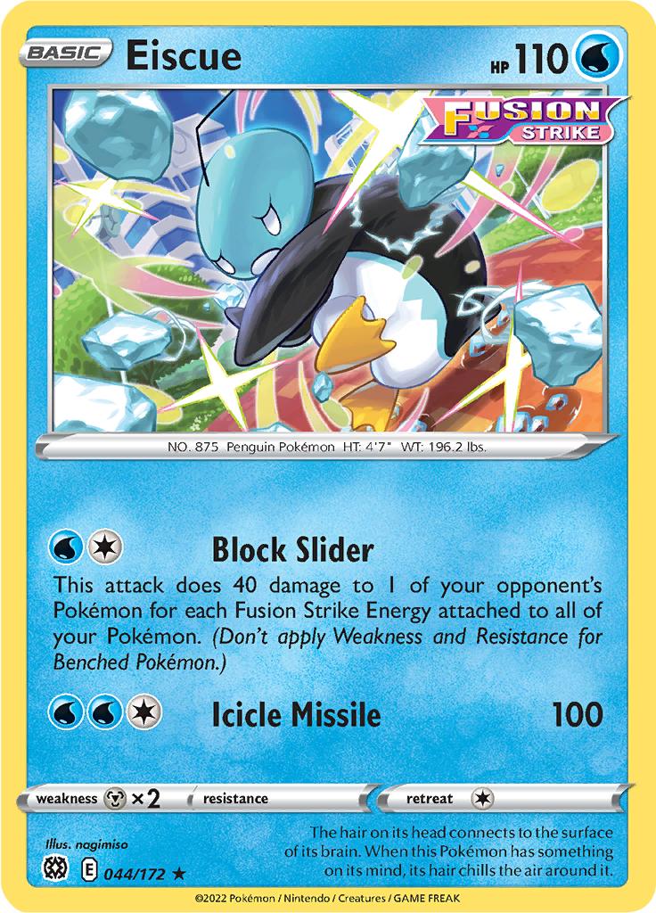 Pokémon-kaart Eiscue 044/172 Rare uit de set Brilliant Stars