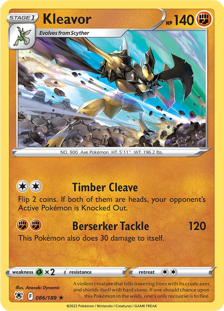Pokémon-kaart Kleavor 086/189 Holo Rare uit de set Astral Radiance Hoofdafbeelding