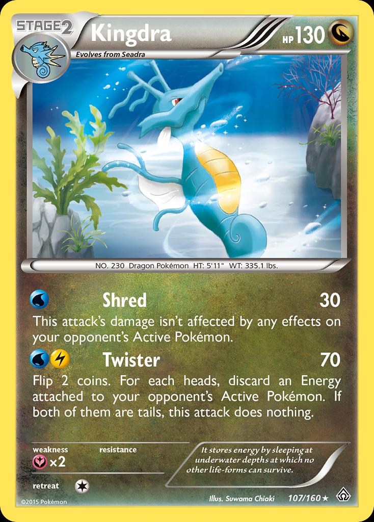 Pokémon-kaart Kingdra 107/160 Rare uit de set Primal Clash