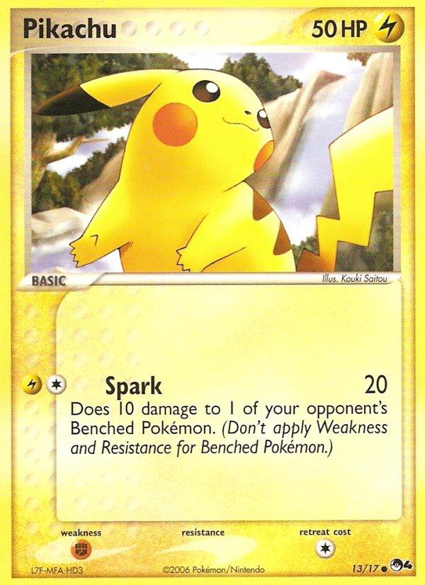 Pokémon-kaart Pikachu 13/17 Common uit de set POP Series 4 Hoofdafbeelding