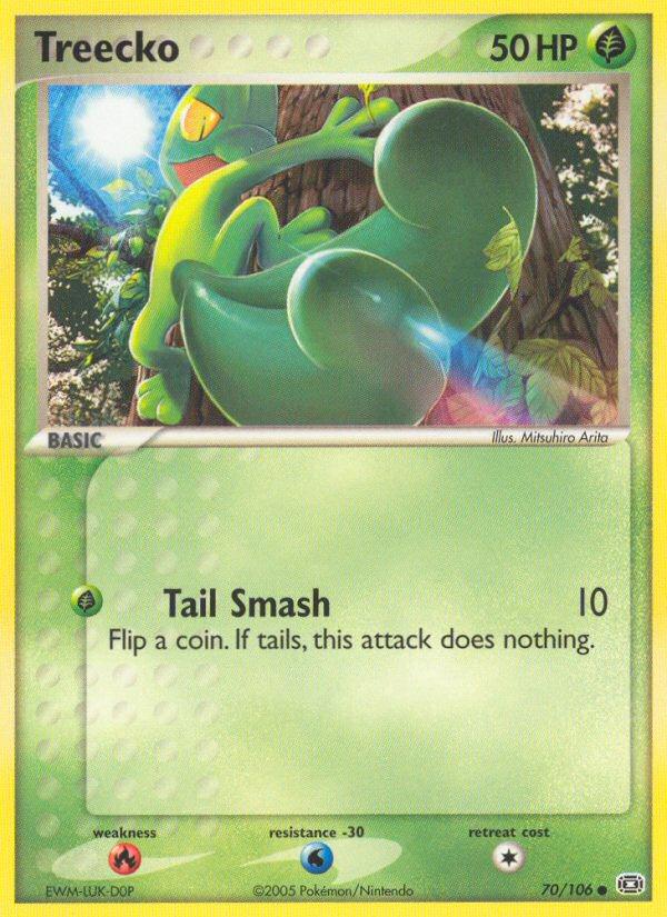 Pokémon-kaart Treecko 70/106 Common uit de set EX Emerald Image principale du produit