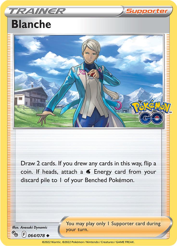 Pokémon-kaart Blanche 064/078 Uncommon uit de set Pokémon GO