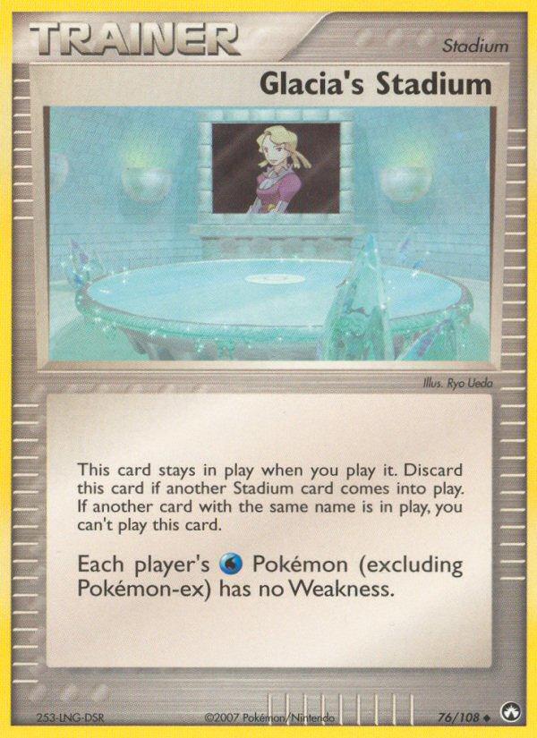 Pokémon-kaart Glacia's Stadium 76/108 Uncommon uit de set EX Power Keepers