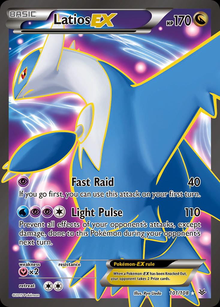 Pokémon-kaart Latios EX 101/108 Ultra Rare uit de set Roaring Skies Image principale du produit