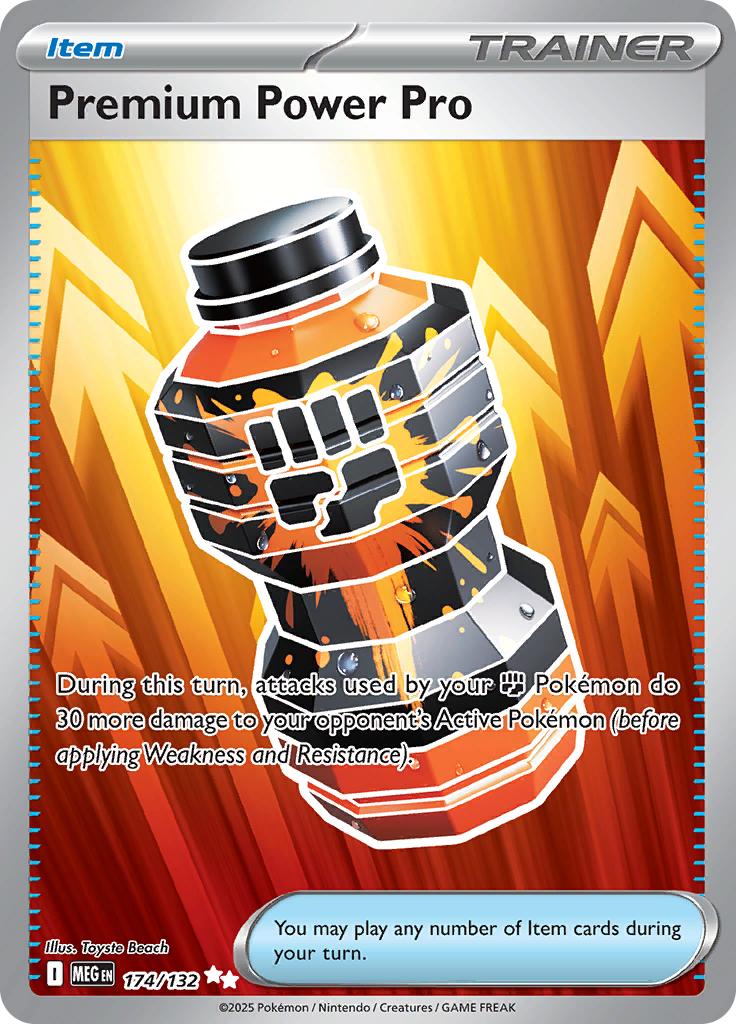 Pokémon-kaart Premium Power Pro 174/132 Ultra Rare uit de set Mega Evolution