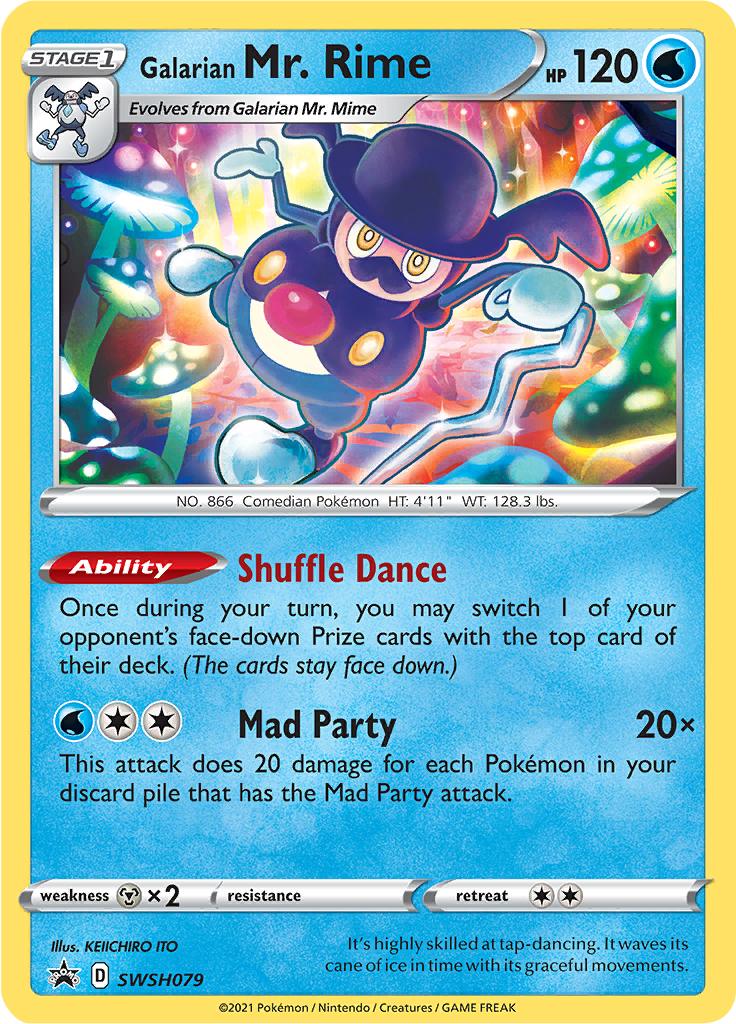 Pokémon-kaart Galarian Mr. Rime SWSH079 Promo uit de set SWSH Black Star Promos Hauptbild