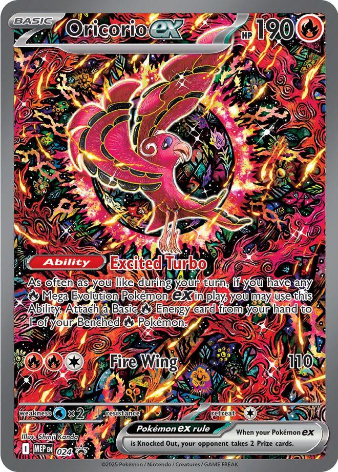 Pokémon-kaart Oricorio ex MEP 024 Promo uit de set MEP Black Star Promos