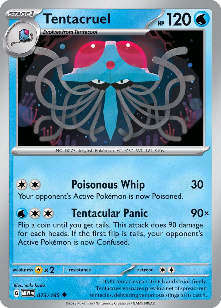 Pokémon-kaart Tentacruel 073/165 Uncommon uit de set 151 Immagine principale del prodotto