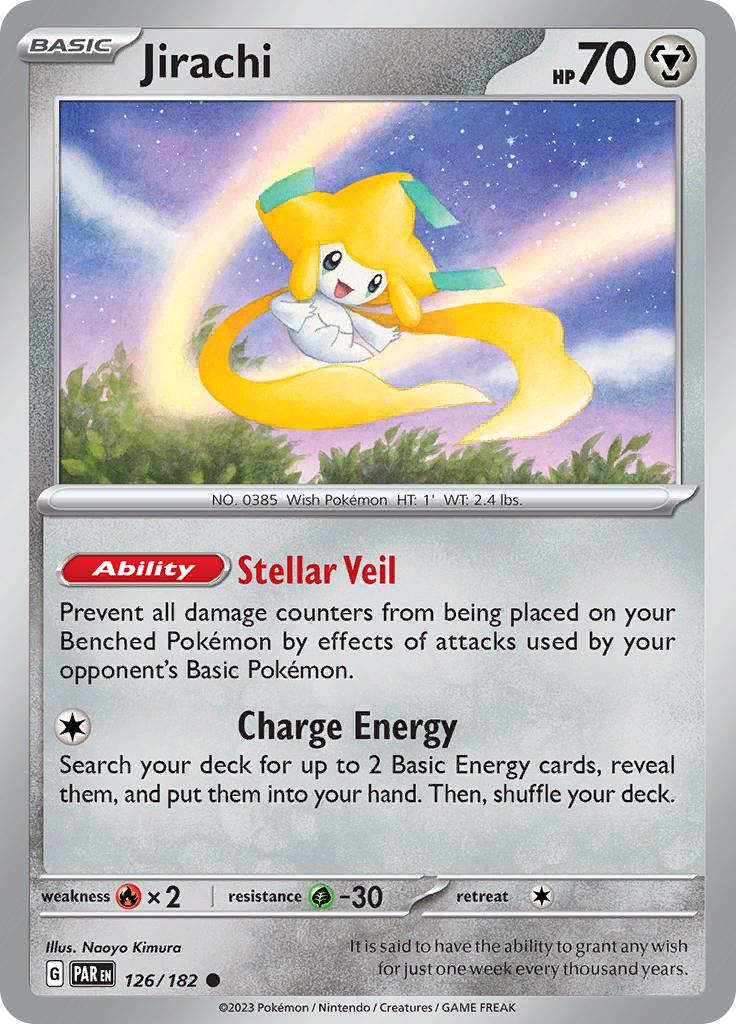 Pokémon-kaart Jirachi 126/182 Common uit de set Paradox Rift Main image