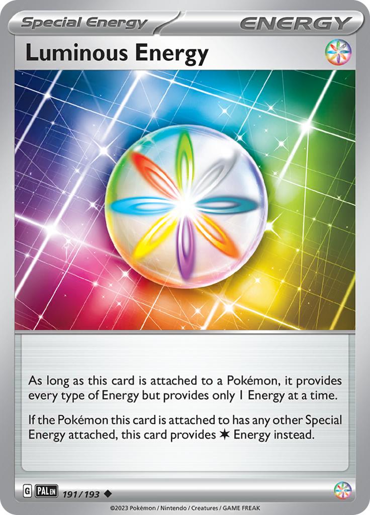 Pokémon-kaart Luminous Energy 191/193 Uncommon uit de set Paldea Evolved