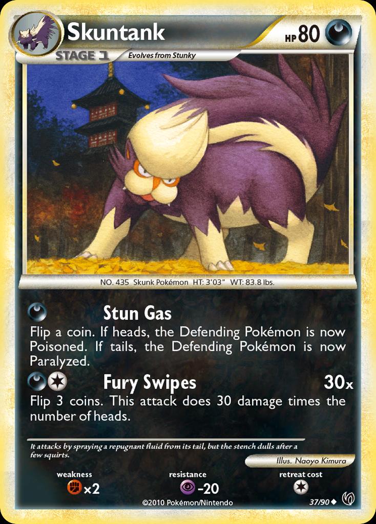 Pokémon-kaart Skuntank 37/90 Uncommon uit de set Undaunted Hoofdafbeelding