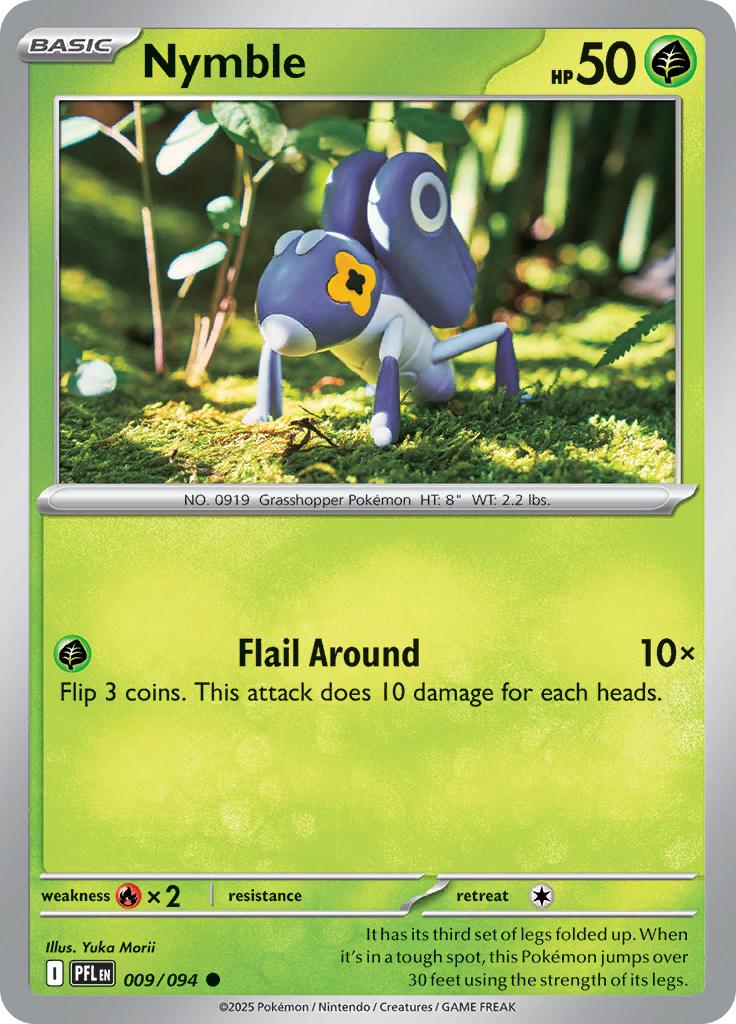 Pokémon-kaart Nymble 009/094 Common uit de set Phantasmal Flames