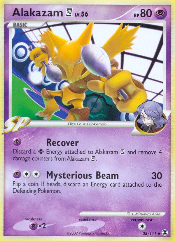 Pokémon-kaart Alakazam E4 38/111 Uncommon uit de set Rising Rivals Hoofdafbeelding