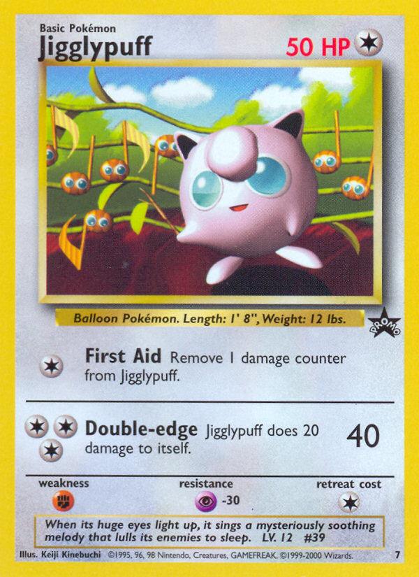 Pokémon-kaart Jigglypuff 7 Promo uit de set Wizards Black Star Promos Image principale du produit