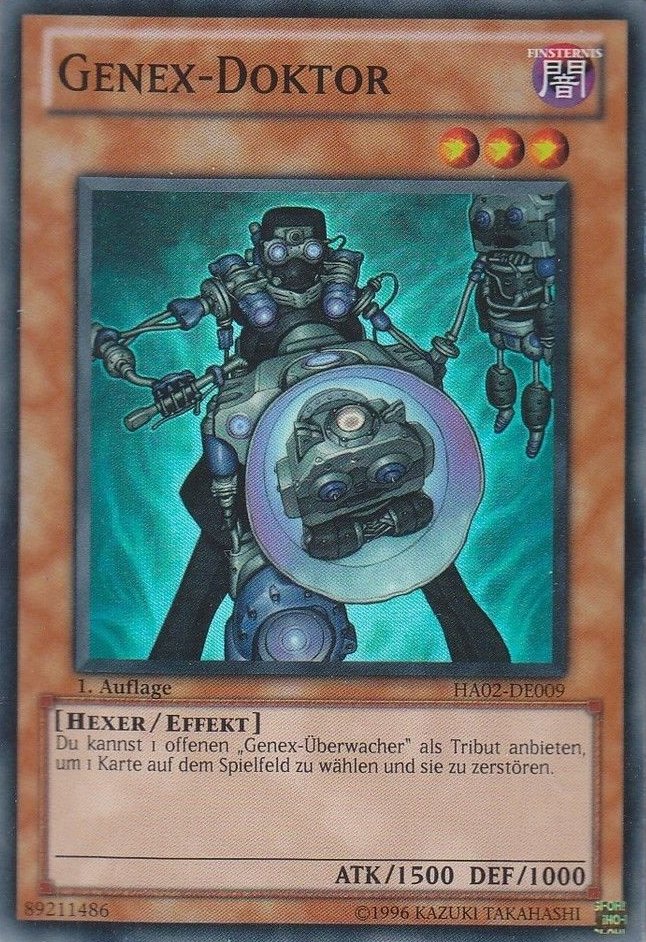 Yu-Gi-Oh!-kaart Genex Doctor HA02-DE009 Super Rare uit Hidden Arsenal 2 Immagine principale del prodotto