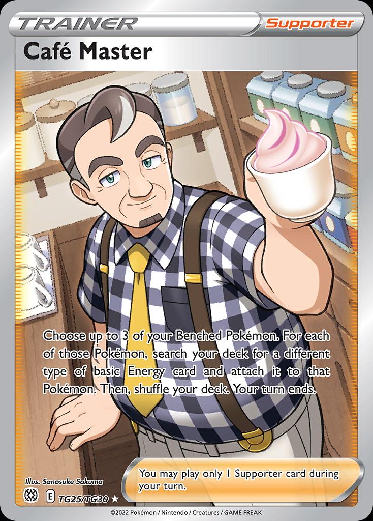 Pokémon-kaart Café Master TG25/TG30 Ultra Rare uit de set Brilliant Stars