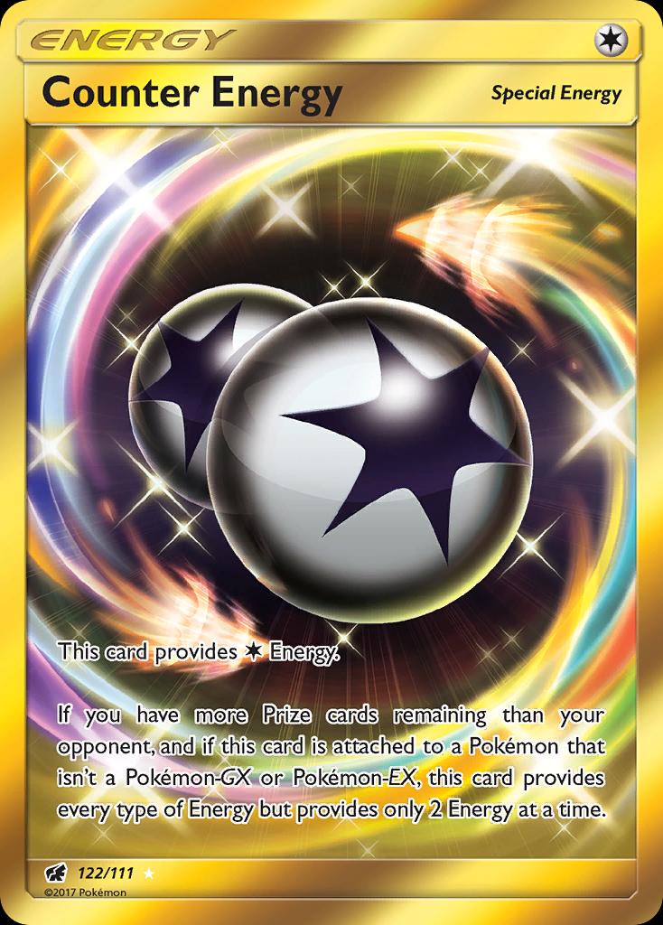 Pokémon-kaart Counter Energy 122/111 Secret Rare uit de set Crimson Invasion