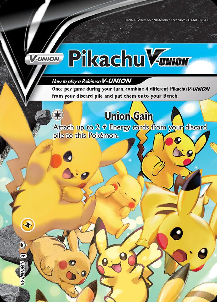 Pokémon-kaart Pikachu V-UNION SWSH139 Promo uit de set SWSH Black Star Promos