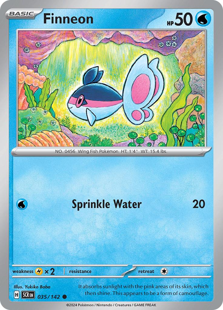 Pokémon-kaart Finneon 035/142 Common uit de set Stellar Crown