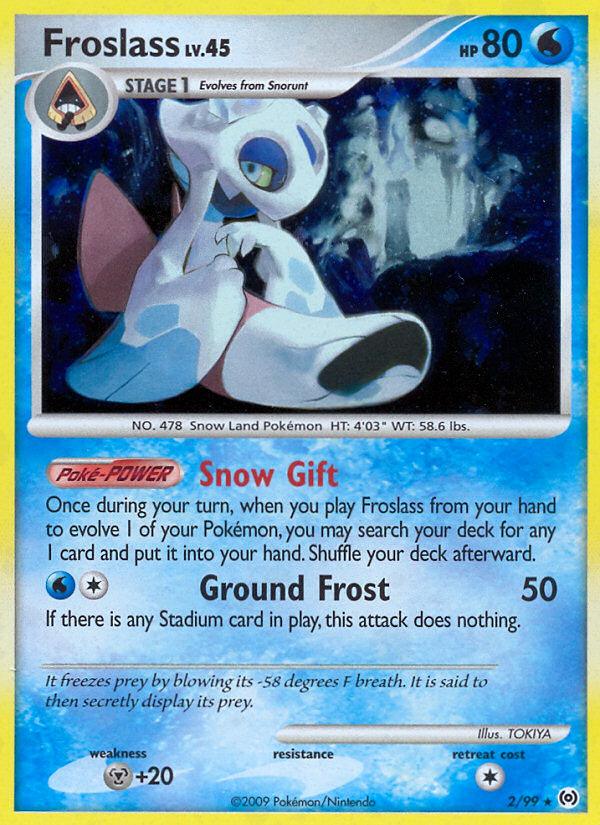 Pokémon-kaart Froslass 2/99 Holo Rare uit de set Arceus Hoofdafbeelding