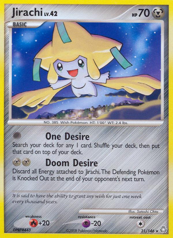 Pokémon-kaart Jirachi 31/146 Rare uit de set Legends Awakened Hoofdafbeelding