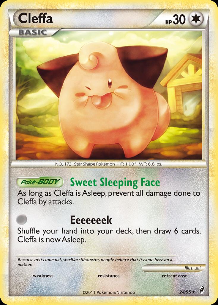 Pokémon-kaart Cleffa 24 Rare uit de set Call of Legends
