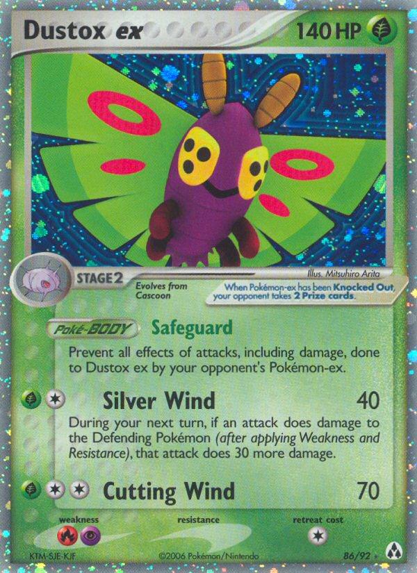 Pokémon-kaart Dustox ex 86/92 Ultra Rare uit de set EX Legend Maker