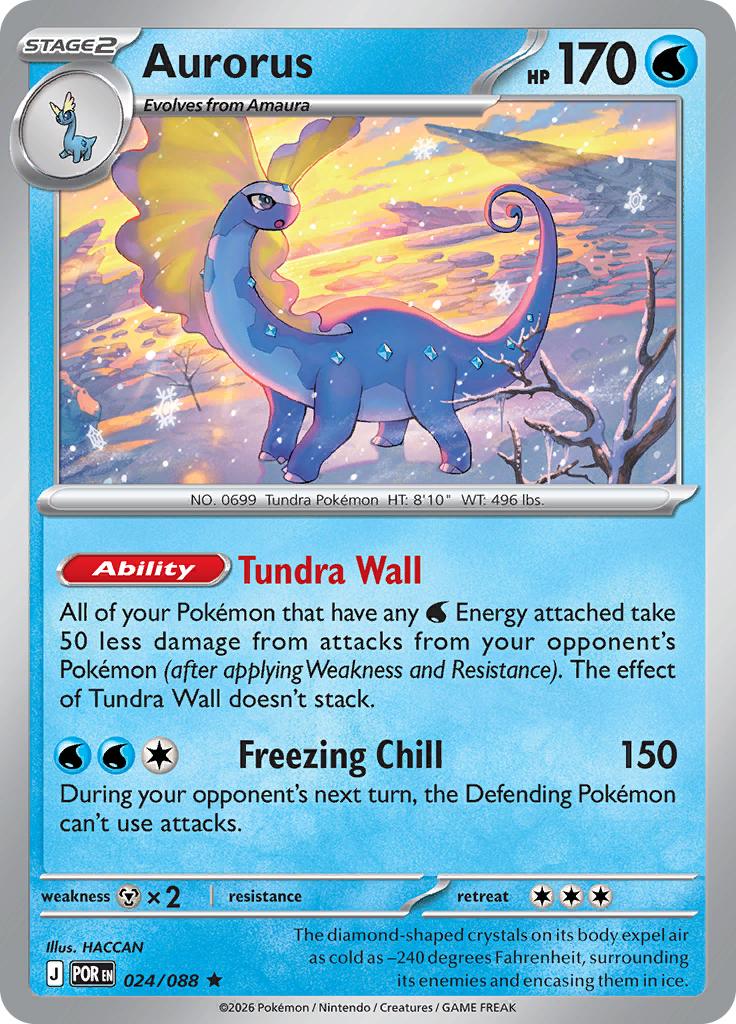 Pokémon-kaart Aurorus 024/088 Rare uit de set Perfect Order Immagine principale del prodotto